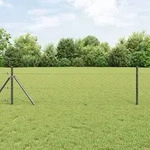 vidaXL Sechseckzaun Grau 1,6x100 m Stahl