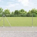 vidaXL Sechseckiger Zaun 1x10 m Verzinkter Stahl