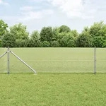 vidaXL Schwei&szlig;drahtzaun mit 7 Spike-Posts 0.6x10 m Verzinkter Stahl