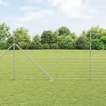 vidaXL Feldzaun 1,5x50 m Verzinkter Stahl