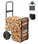 VEVOR Kaminholzwagen 67x52x110cm Brennholzwagen Pulverbeschichteter Stahl