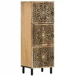 vidaXL Beistellschrank 40x33x110 cm Massivholz Mango