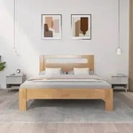 vidaXL Nachttische 2 Stk. Betongrau 50x46x50 cm Holzwerkstoff