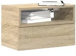 vidaXL Wand-Nachttisch Sonoma-Eiche 45x26x28,5 cm