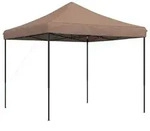 vidaXL Party-Zelt Braun 292 x 292 x 315 cm Oxford-Stoff