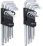 KS TOOLS Winkelstiftschl&uuml;ssel-Satz, Torx, Innensechskant, 22-tlg - 151.4000