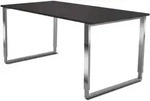 Schreibtisch Aveto B&uuml;gelgestell 160x80x68-82cm h&ouml;henverstellbar anthrazit