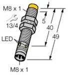Turck Induktiver Sensor nicht b&uuml;ndig PNP, &Ouml;ffner NI6U-EG08-RP6X-V1131