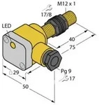Turck Induktiver Sensor b&uuml;ndig PNP, Schlie&szlig;er BI3U-P12SK-AP6X