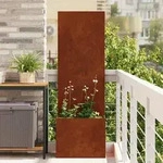 vidaXL Garten Sichtschutz-Leinwand Rostig 50 x 32 x 150 cm