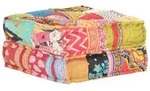vidaXL Pouf 60x70x36 cm Patchwork Stoff