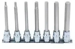 "KS Tools 918.3960 3/8" CHROMEplus Bit-Stecknuss-Satz Innensechskant, 7-tlg. 4-12"