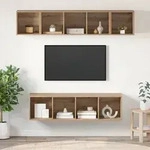 vidaXL TV-Schrank-Set 4 pcs Eiche handwerklich 37 x 37 x 142,5 cm