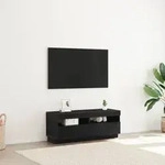 vidaXL LED TV-M&ouml;bel Schwarz Eiche 100x35x40 cm Holzwerkstoff