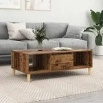 vidaXL mit Speicher mit T&uuml;r Altholz 103,5 x 60 x 35 cm Holzwerkstoff