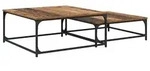 vidaXL Couchtisch 2 pcs Altholz Holzwerkstoff
