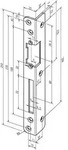 Sicherh.-Winkelschlie&szlig;bl.069 S.3mm STA wei&szlig; DIN L ASSA ABLOY