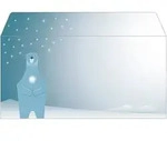 "sigel Weihnachts-Motiv-Umschlag "Polar Bear...", DIN lang"