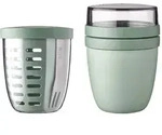 Mepal | Lunchpot Ellipse | Nordic Sage | praktisches Design | ideal f&uuml;r M&uuml;sli...