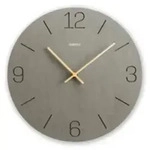 HAMA - Wanduhr Kreta Quarzuhr analog MDF eingravierte Ziffern O 30 cm