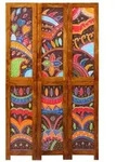 vidaXL Raumteiler 3 Paneele Honigbraun 35x1.5x160 cm Massivholz Akazie