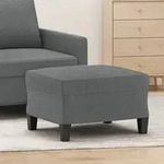 vidaXL Fu&szlig;hocker Dunkelgrau 60x50x41 cm Stoff
