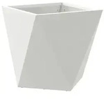 vidaXL Pflanzk&uuml;bel Wei&szlig; 30 x 30 x 30 cm Stahl