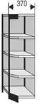 B&uuml;ro-Regal Progress 2000 Eckfeld HxBxT 1900x670x/505x300mm 5 B&ouml;den R&uuml;ckw....