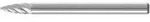 Fr&auml;sstift - PFERD - Hartmetall - Schaft-&Oslash; 3 mm - f&uuml;r INOX - Spitzbogenform -