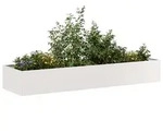 vidaXL Pflanzk&uuml;bel 280x80x40 cm Edelstahl