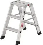 HAILO 10000116 Stahlrohr-Tritt Master D80 Stufen 3 Plattform-H.700mm HAILO Alu