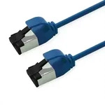ROLINE S/FTP-(PiMF-) Patchkabel Cat.8 (Class I), Slim, LSOH, PoE, blau, 5 m Twisted
