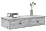 vidaXL Wandregal mit Schubladen Grau Sonoma 80x31x17 cm Holzwerkstoff