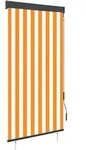 vidaXL Au&szlig;enrollo 80 x 250 cm Wei&szlig; und Orange