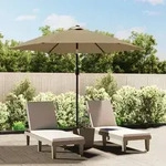 vidaXL Ersatzbezug f&uuml;r Sonnenschirm Taupe 300 cm
