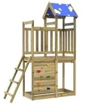 vidaXL Spielturm Braun Massives impr&auml;gniertes Holz
