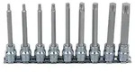 "KS Tools 918.1550 3/8" CHROMEplus Bit-Stecknuss-Satz Torx, lang, 9-tlg. T20-T60"