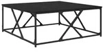 vidaXL Couchtisch Schwarz Eichen-Optik 100 x 100 x 40 cm Holzwerkstoff