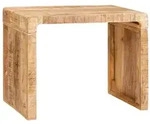 vidaXL Beistelltisch Braun 60 x 35 x 46 cm Massives Mangoholz