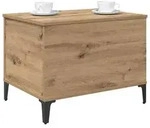 vidaXL Couchtisch Artisan-Eiche 60 x 44,5 x 45 cm Holzwerkstoff