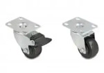Delock Schwerlast Lenkrolle O 50 mm Tragkraft bis 400 kg Set 2 St&uuml;ck 2er