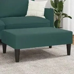 vidaXL Fu&szlig;hocker Dunkelgr&uuml;n 77x55x31 cm Samt