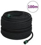 "vidaXL Tropfschlauch Schwarz 0,6" 100 m Gummi"