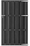 vidaXL Gartentor WPC 100x180 cm Grau