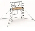 Fahrger&uuml;st PaxTower S-PLUS 1T Arbeits-B600xL1800mm Alu.Ger&uuml;sth&ouml;he 2650mm 2 kN