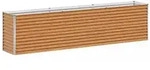vidaXL Hochbeet Hellbraun 290 x 50 x 68 cm Verzinkter Stahl
