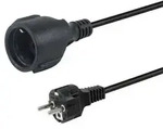 Equip Stromkabel CEE 7/7->CEE 7/3 St/Bu schwarz 5.00m Multimedia-Technik
