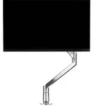 Fellowes Chicago Single Monitor Tischhalterung (100091576), chrom