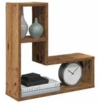 vidaXL Wandregale 2 Stk. Altholz-Optik 50x15x50 Holzwerkstoff