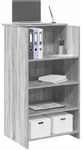 vidaXL Empfangstheke Grau Sonoma 55x50x103,5 cm Holzwerkstoff